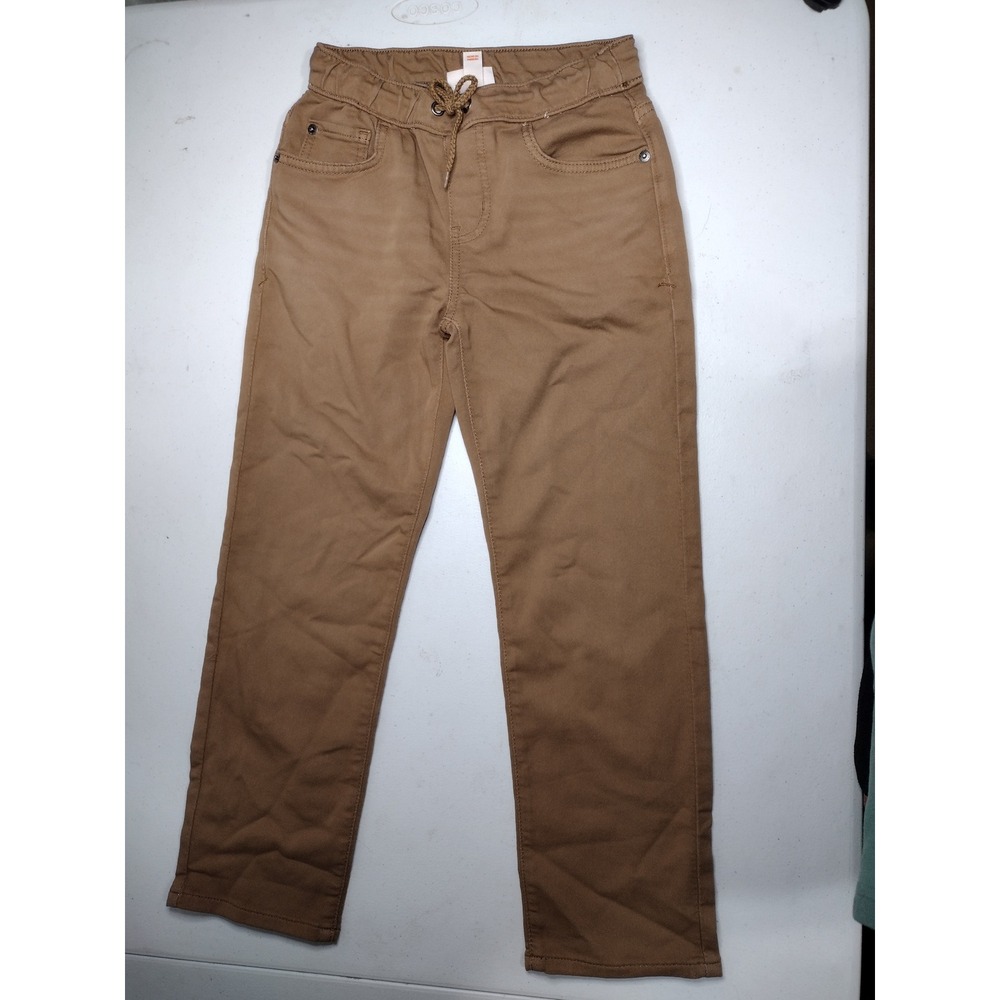 Cat Jack Athletic Pants Toddler Boys Size 8 Brown Elastic‎ Waist Drawstring